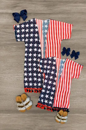 Mom & Me - Americana Kimono Swimsuit Cover Up