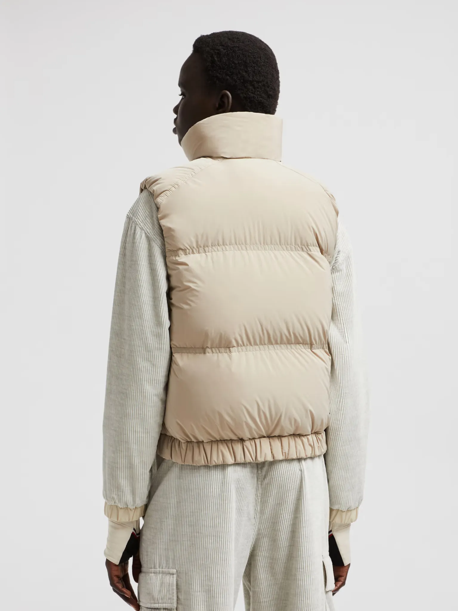 MONCLER GRENOBLE WOMEN Marolies Down Gilet Beige