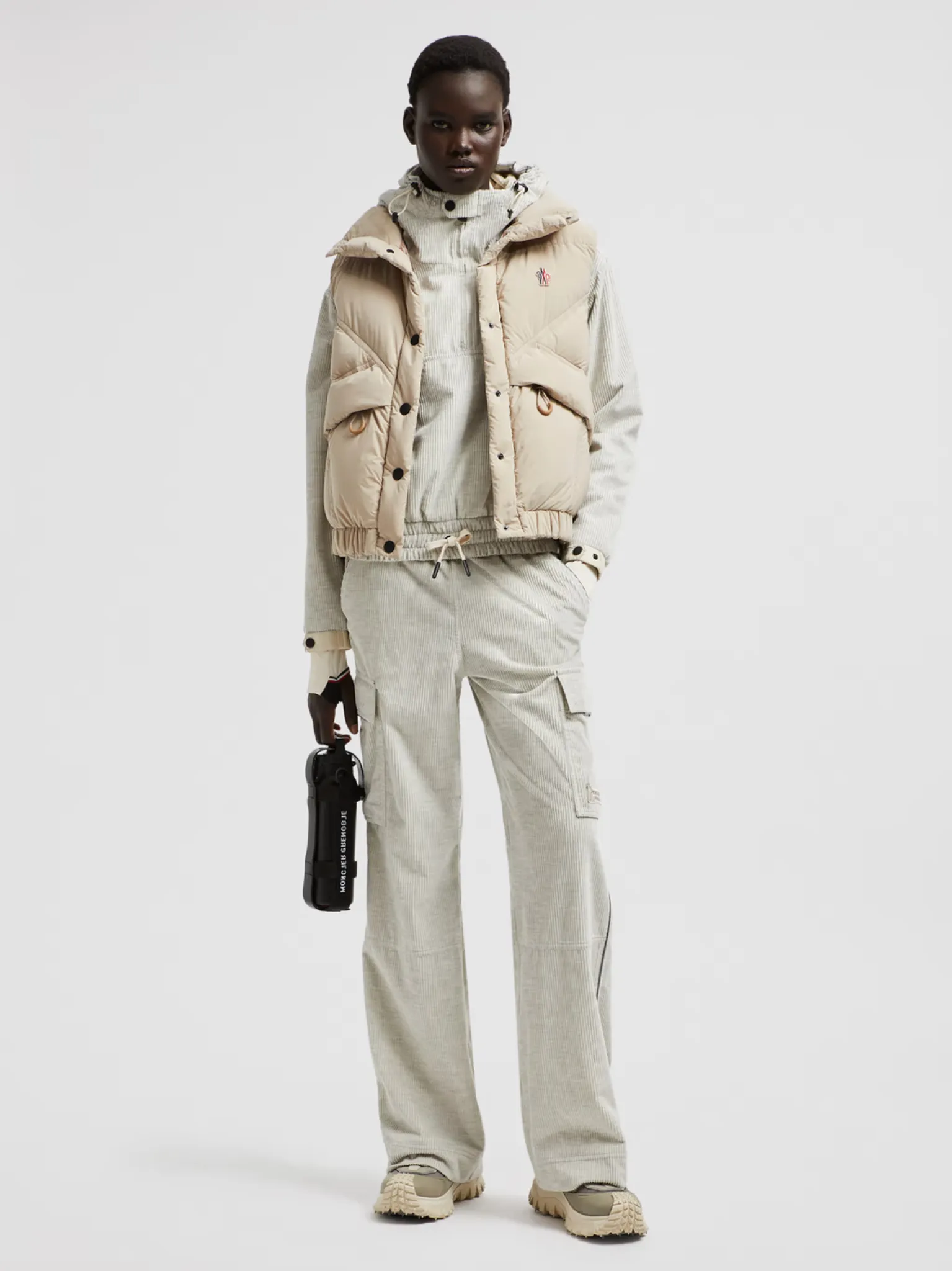 MONCLER GRENOBLE WOMEN Marolies Down Gilet Beige
