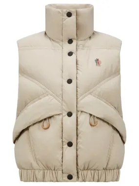 MONCLER GRENOBLE WOMEN Marolies Down Gilet Beige