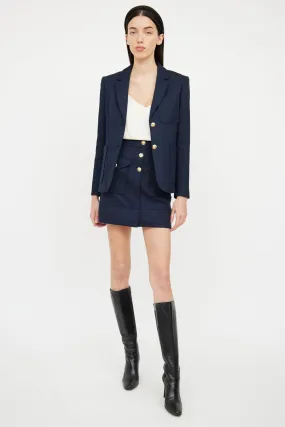 Navy Blazer & Skirt Co-Ord Set