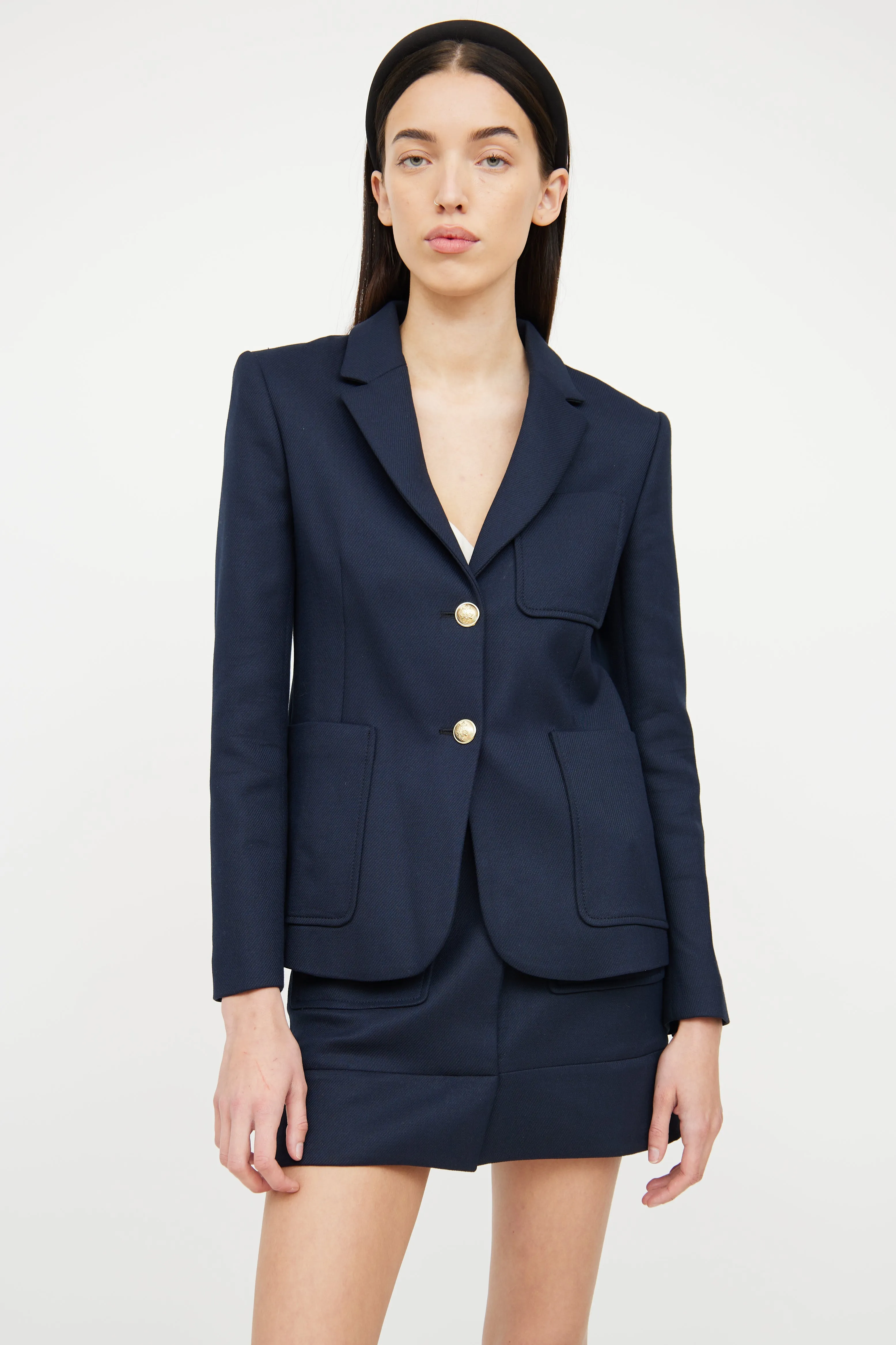 Navy Blazer & Skirt Co-Ord Set