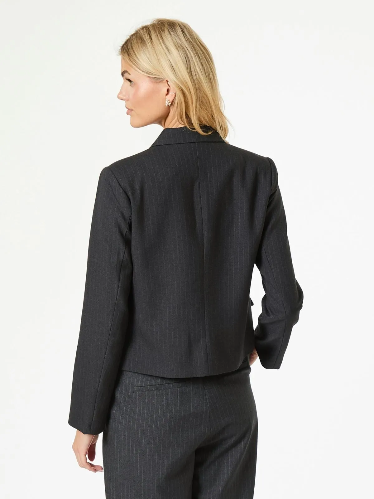 Neo Noir - Djarla Pinstripe Blazer - Antracit