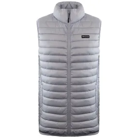 Nicce Maidan Mens Stone Grey Gilet