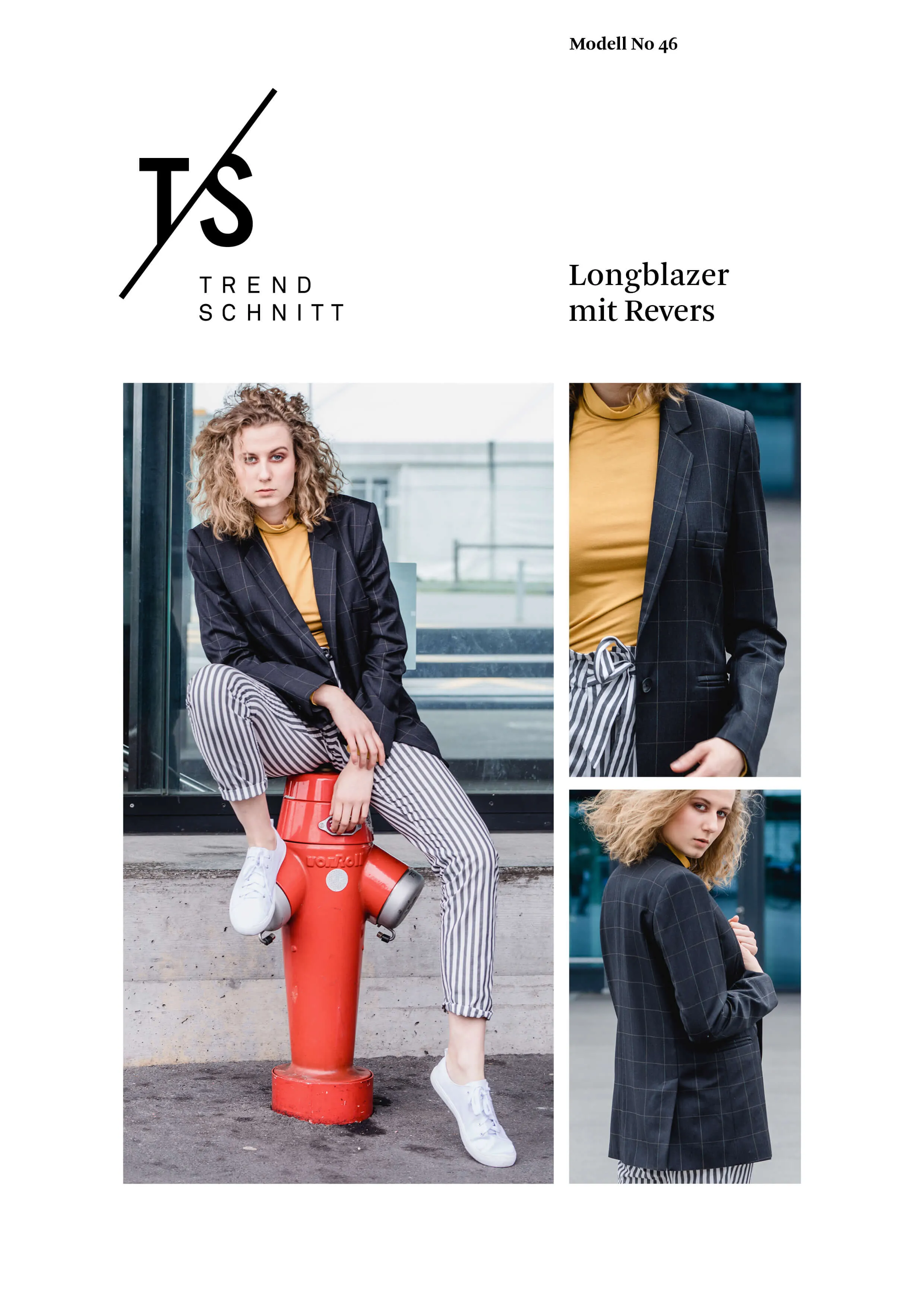 No46 Schnittmuster Longblazer