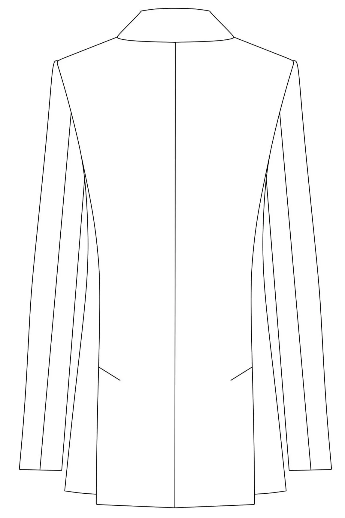 No46 Schnittmuster Longblazer