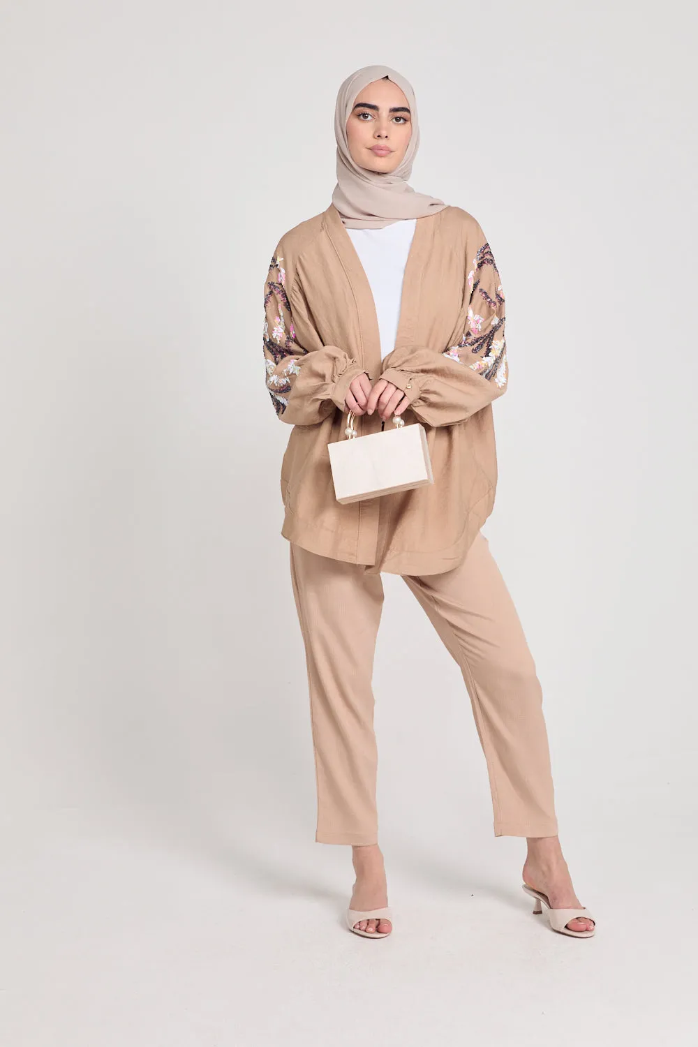Nude Sequins Co Ord Set