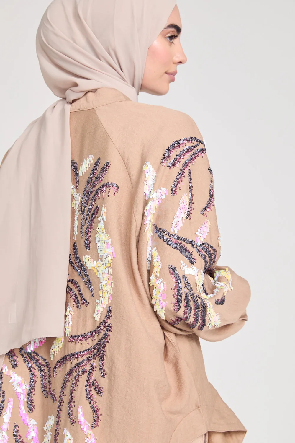 Nude Sequins Co Ord Set