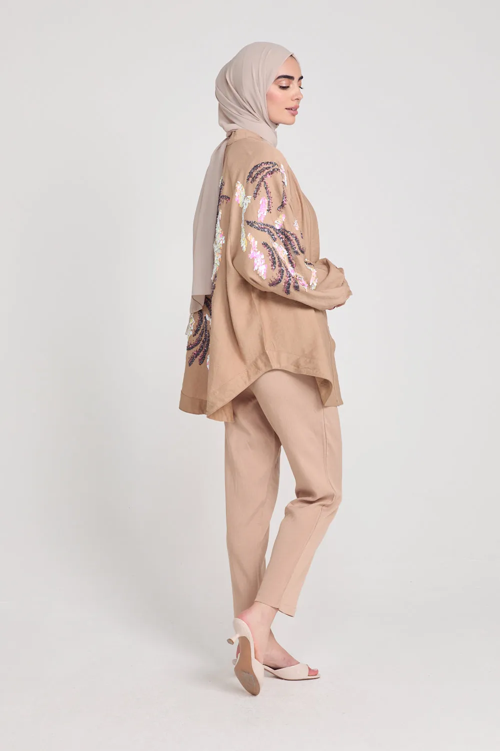Nude Sequins Co Ord Set