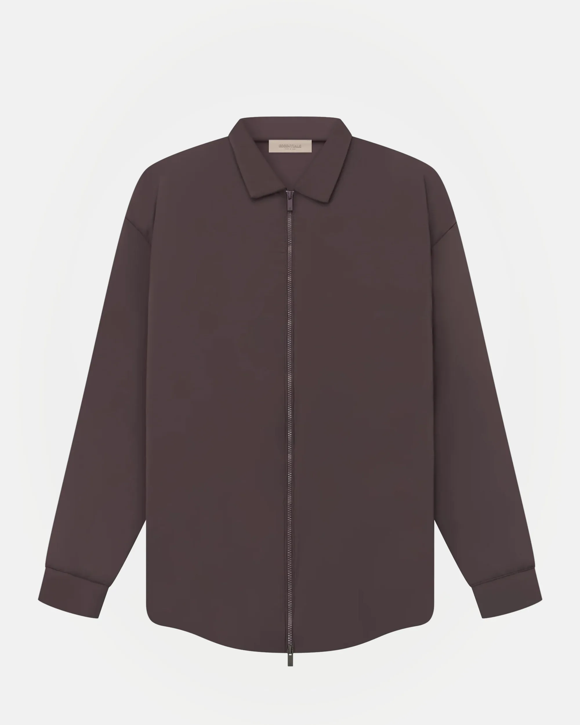 Nylon Filled Shirt in Plum