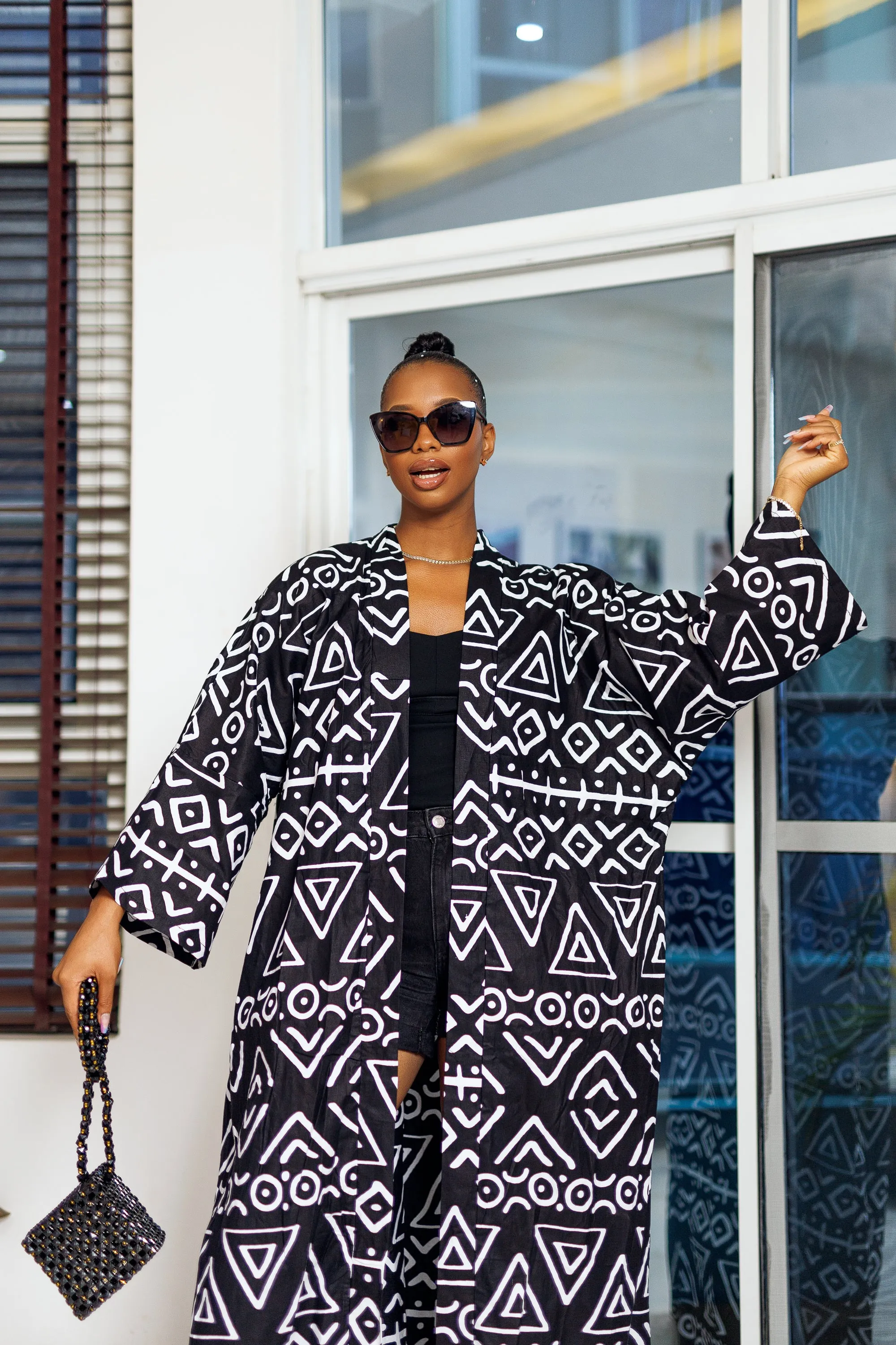 OLA AFRICAN PRINT KIMONO