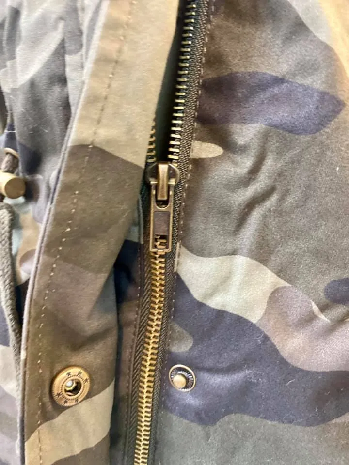 Olive Camo Fur Jacket