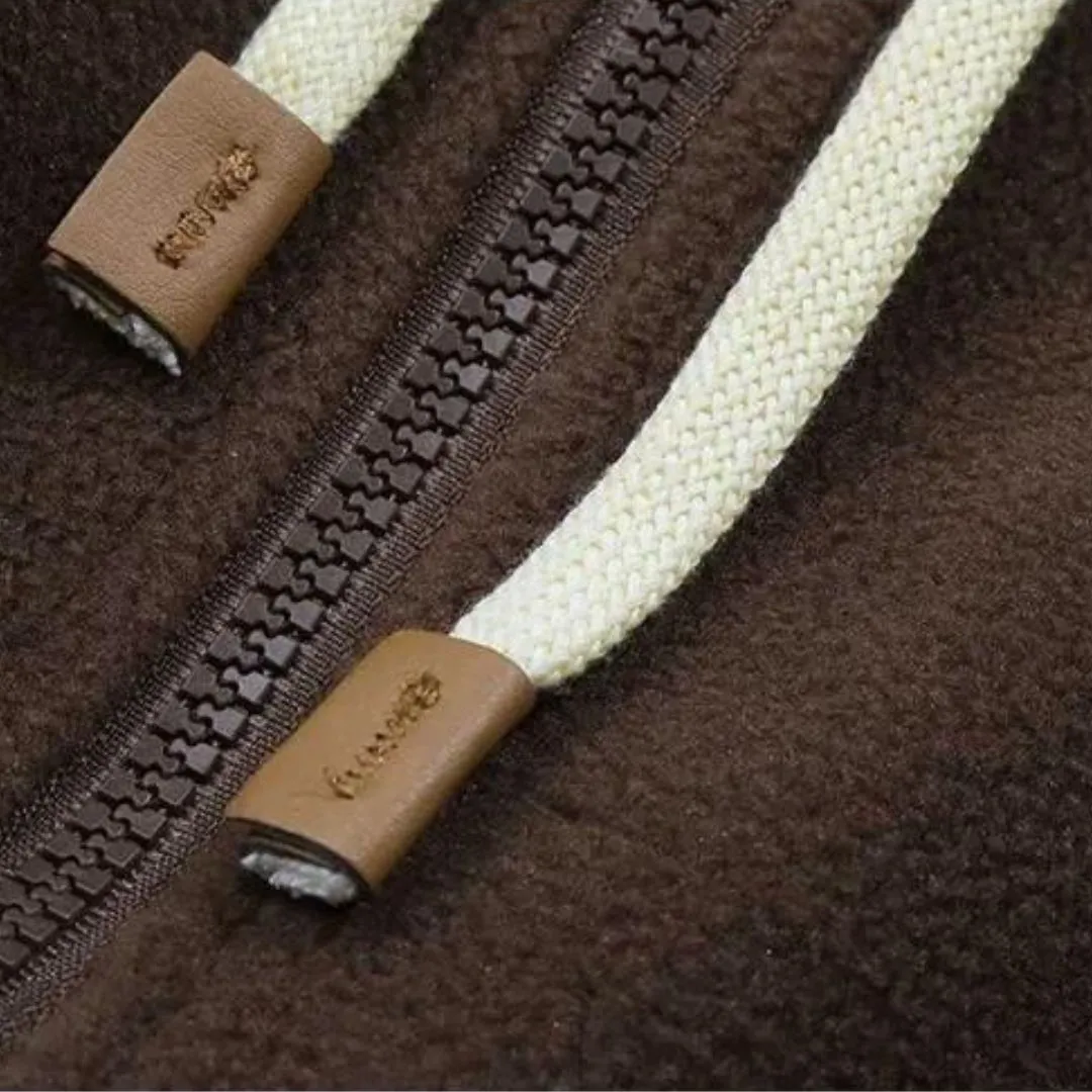 Oriana | Hooded Fleece Jacket for Women – Cozy Patchwork Design, Warm & Stylish Outerwear