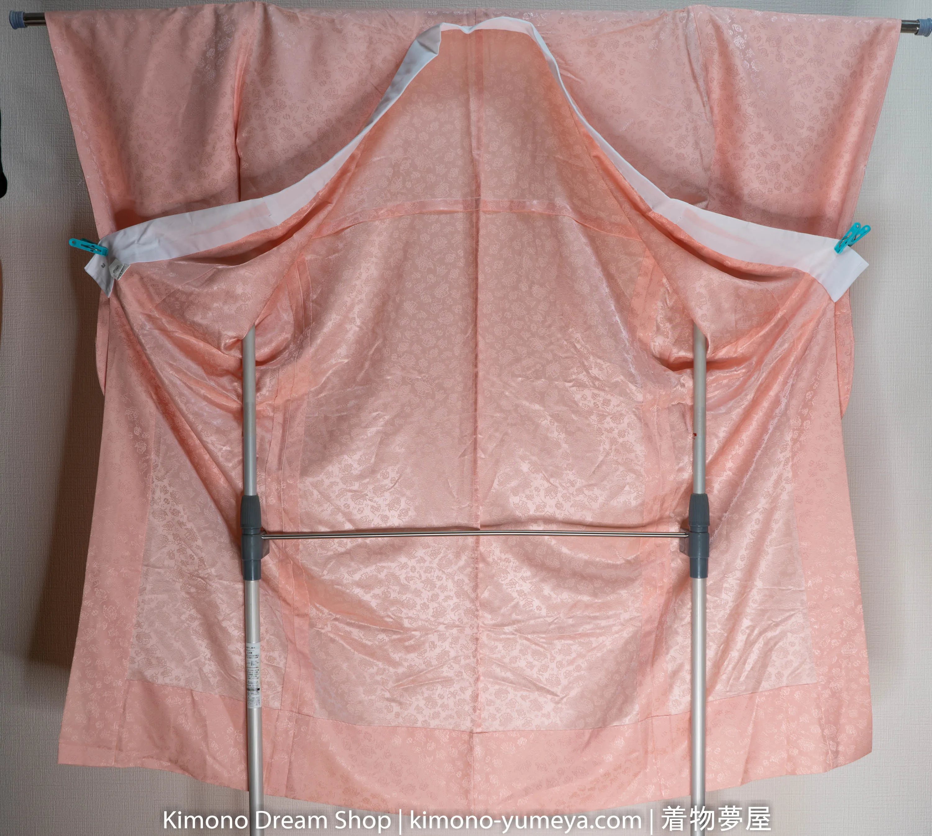 Pink Furisode Juban Unused - Kimono Underwear - Rental Wedding Kimono in Kyoto - Japanese Nagajuban