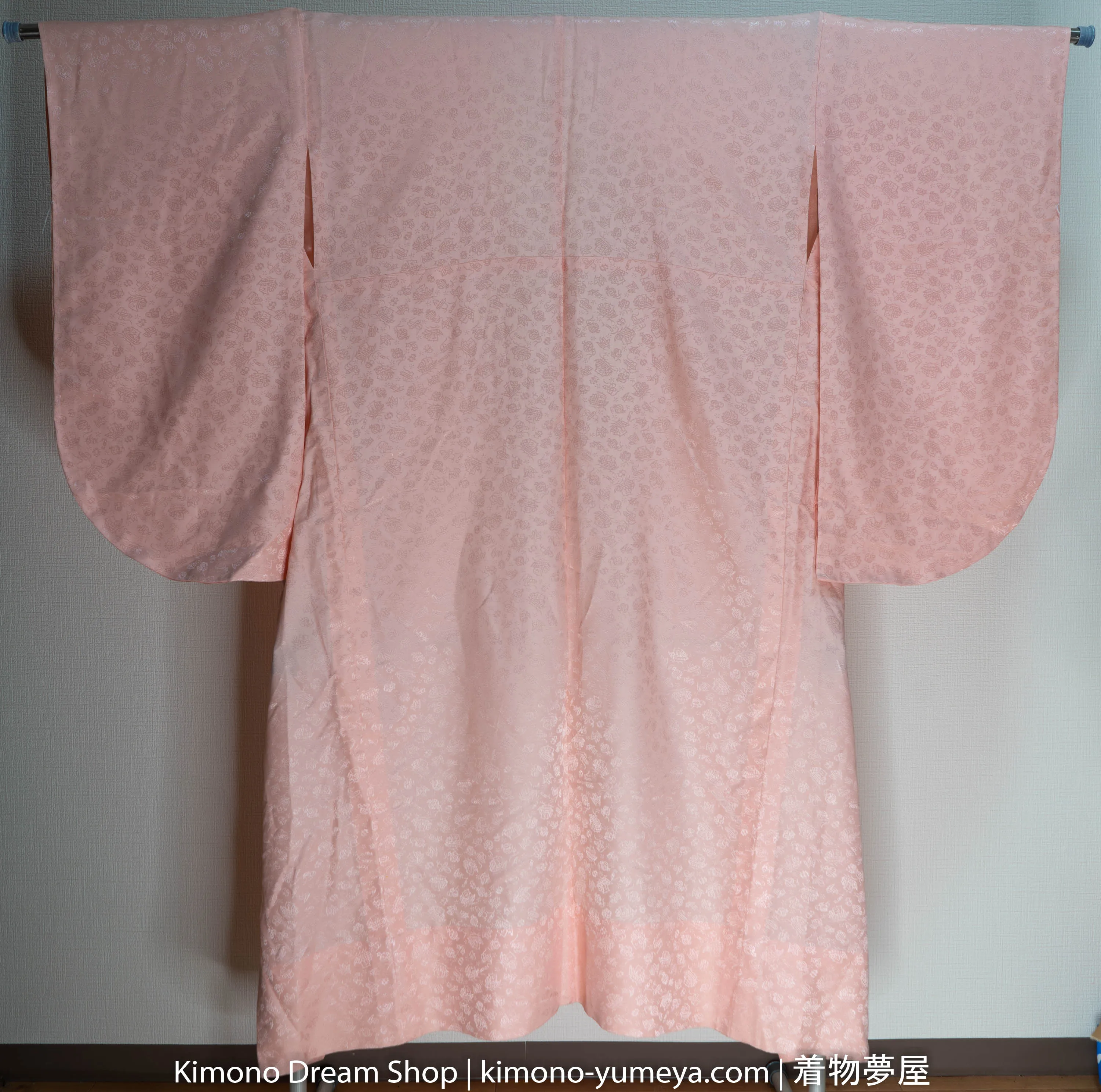 Pink Furisode Juban Unused - Kimono Underwear - Rental Wedding Kimono in Kyoto - Japanese Nagajuban
