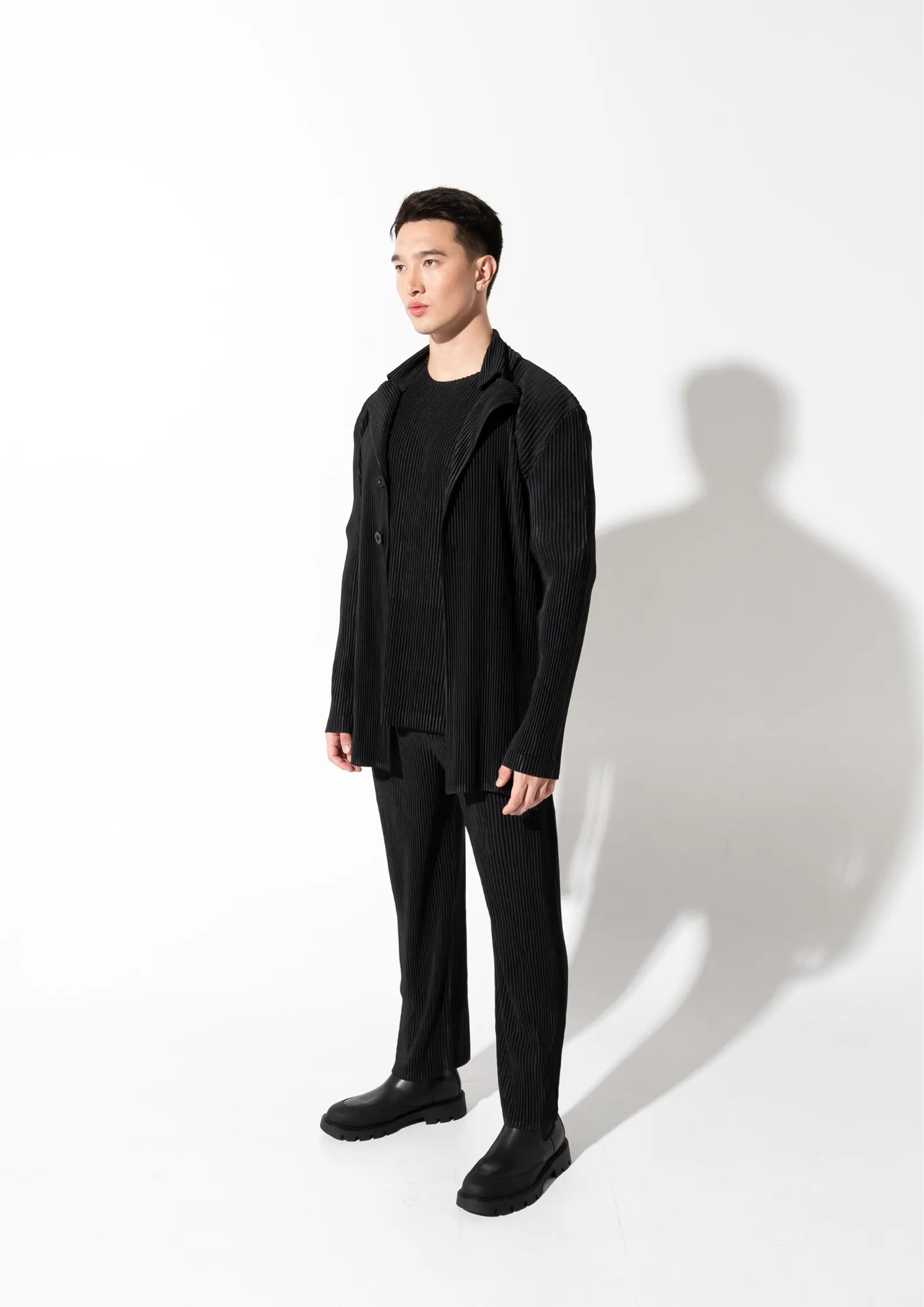 Pleated Blazer