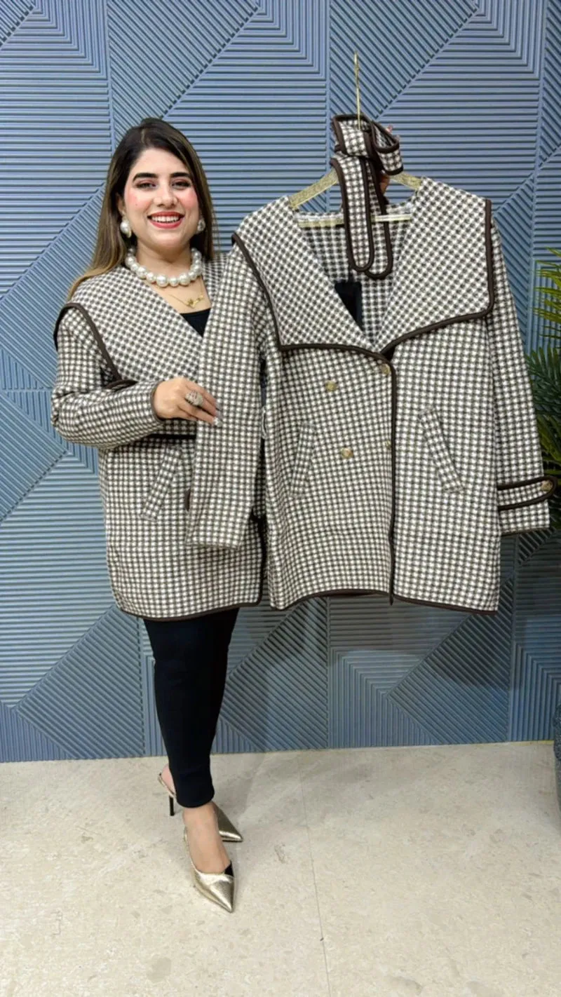 Premium Quality Stretchable Woolen Viral Blazer GGR767