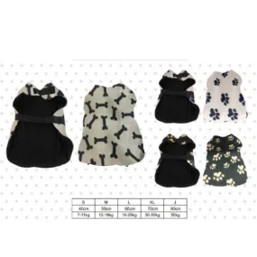 Printed Polar Fleece Pet Jumbo Jacket - 80cm