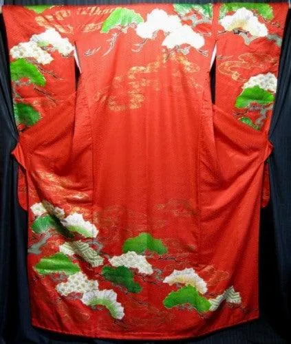 "Pine and Dandy" Wedding Kimono (Kakeshita)