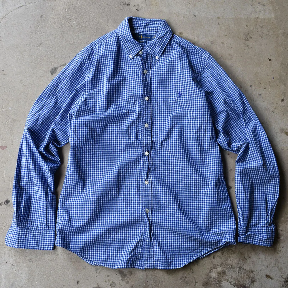 Ralph Lauren/ラルフローレン “SLIM FIT” チェック ボタンダウンシャツ　230529