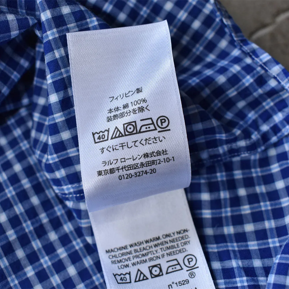 Ralph Lauren/ラルフローレン “SLIM FIT” チェック ボタンダウンシャツ　230529