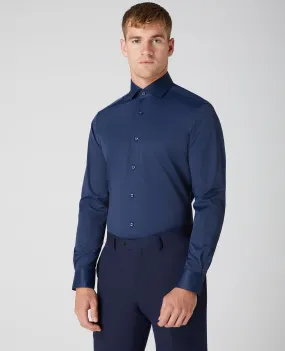 Remus Uomo Seville Long Sleeve Formal Shirt - Navy