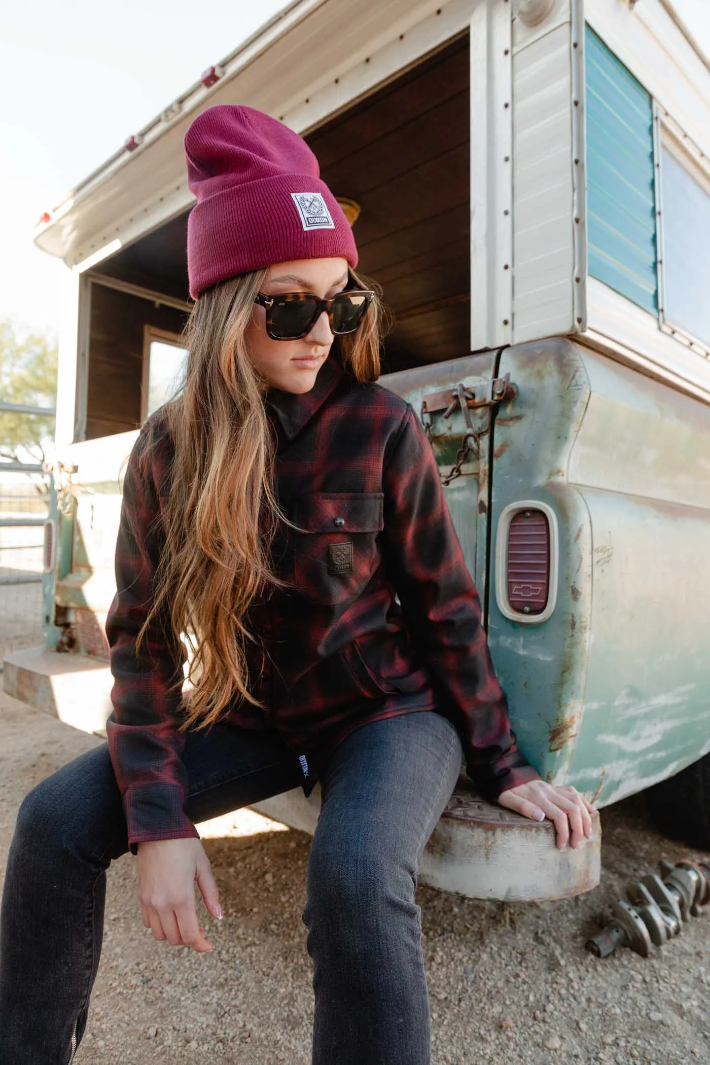Restoration Womens Sherpa Lined Flannel Jacket