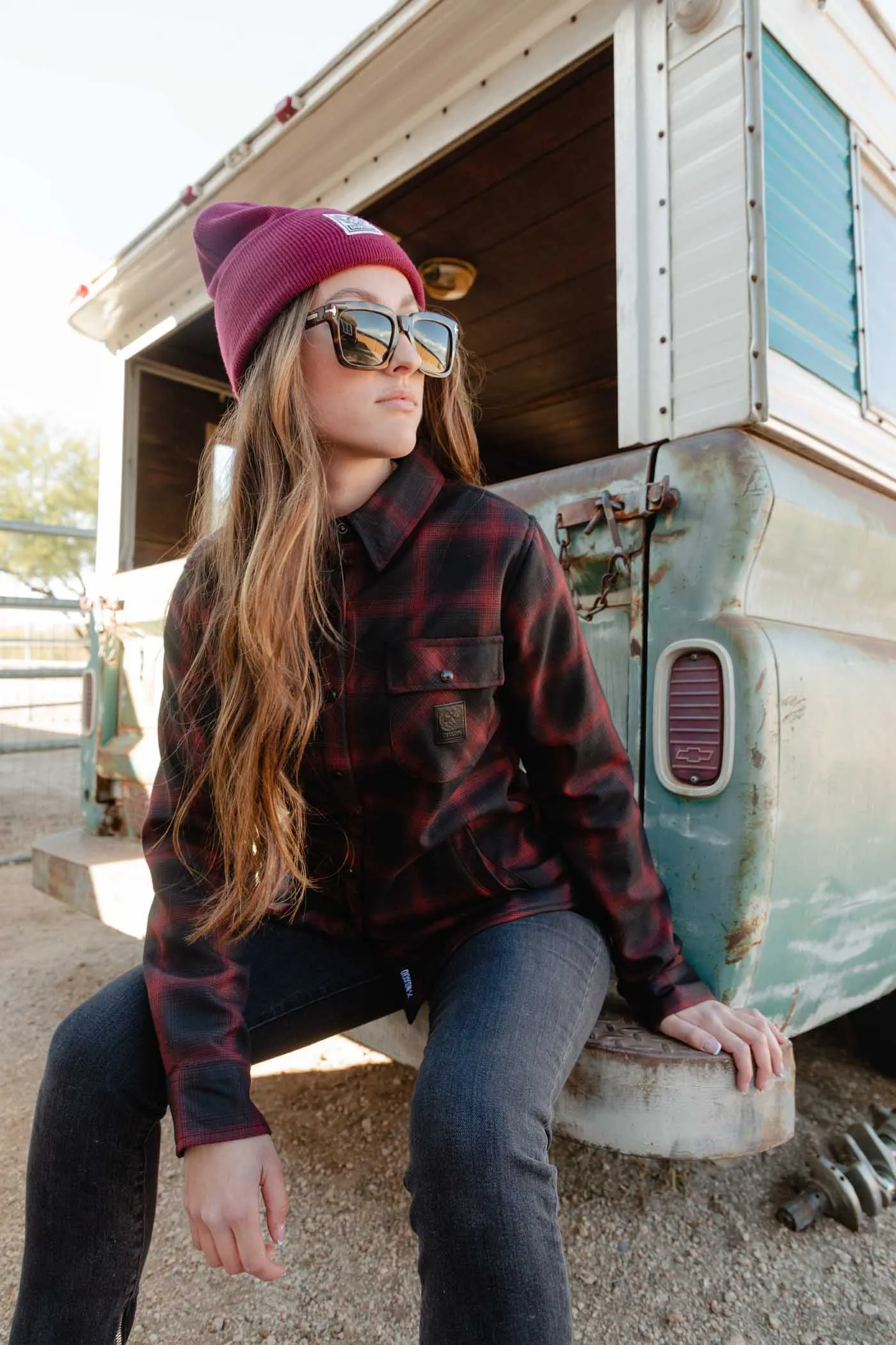 Restoration Womens Sherpa Lined Flannel Jacket