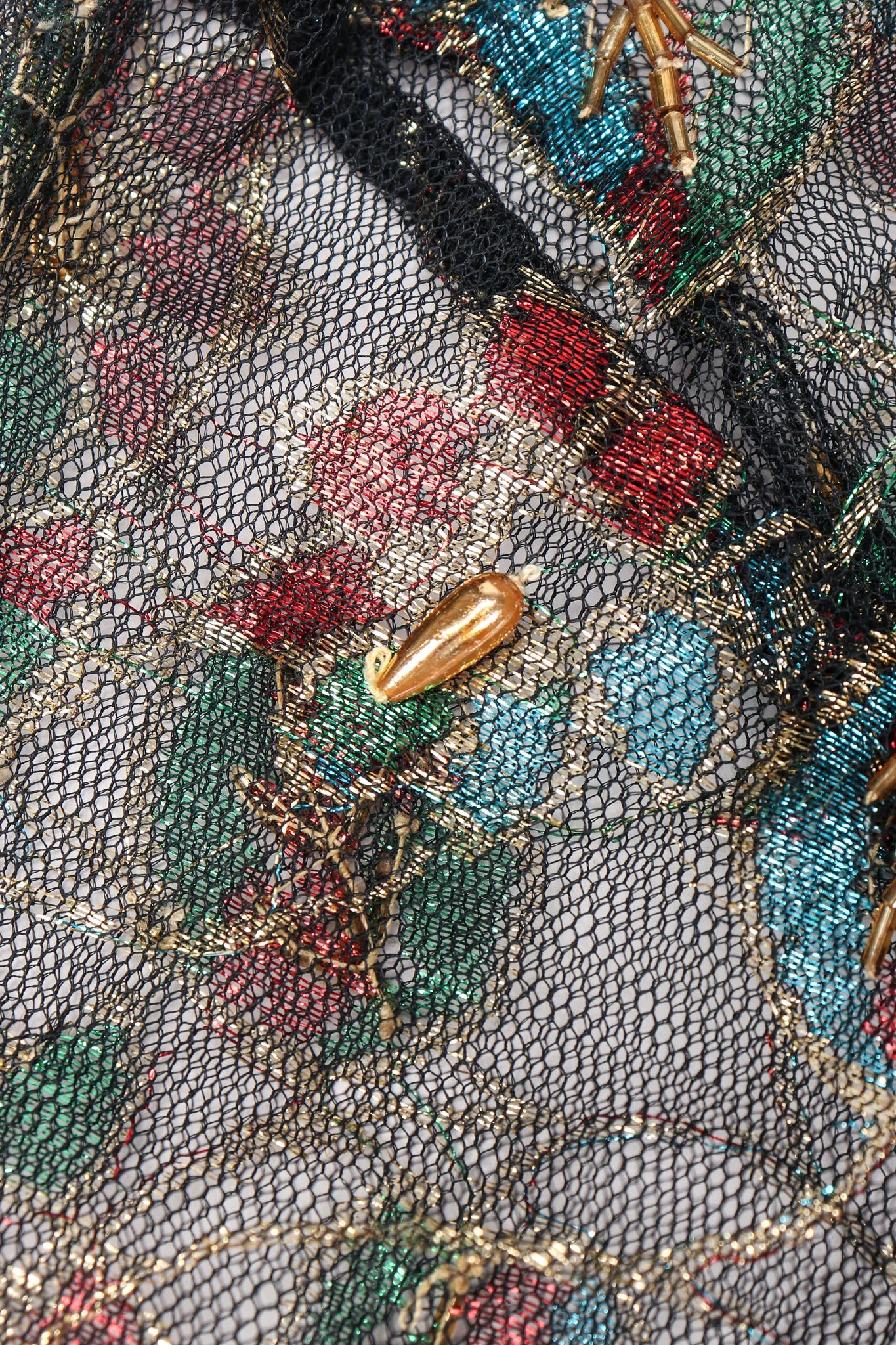 Sheer Embellished Duster Jacket