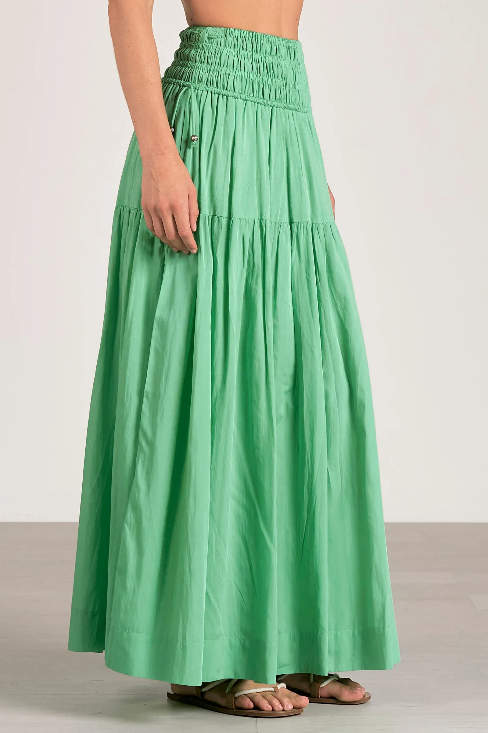 SKIRT MIDI SMOCK WB