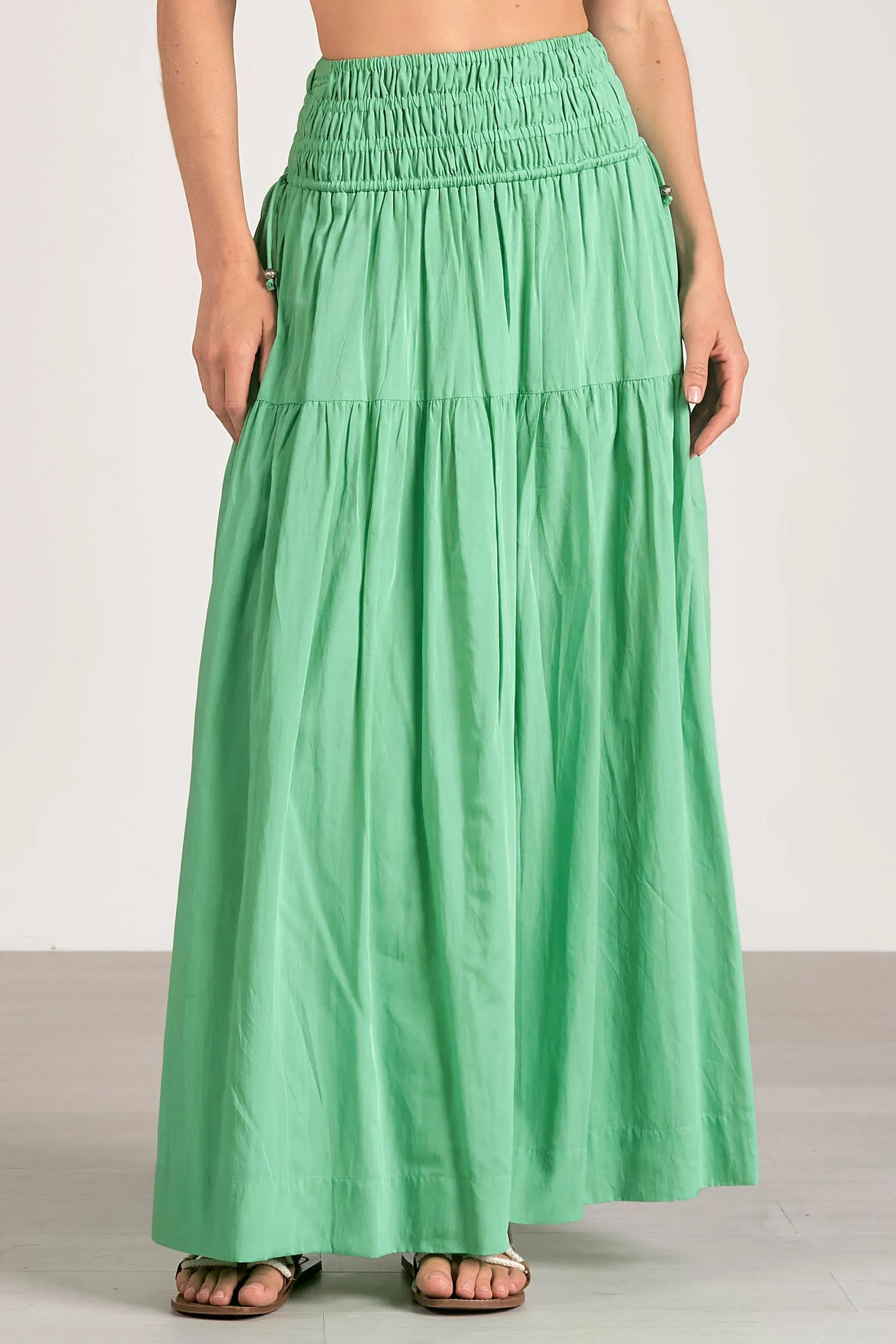 SKIRT MIDI SMOCK WB