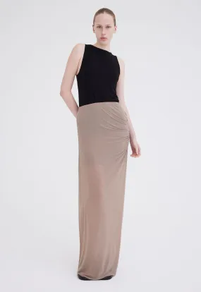 Slink Italian Jersey Skirt - Mushroom Neutral