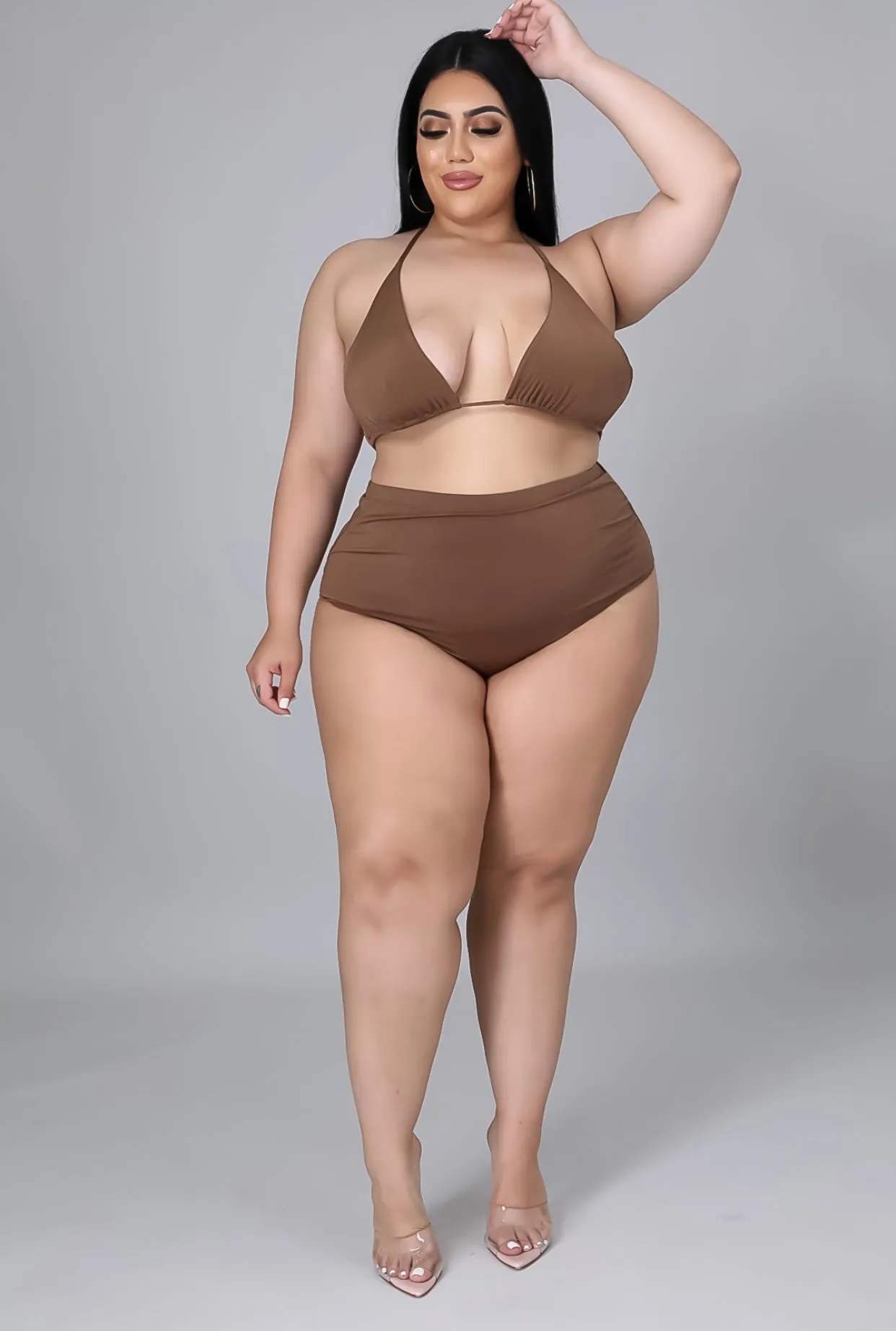 Slippery When Wet Swim Set (Tan)