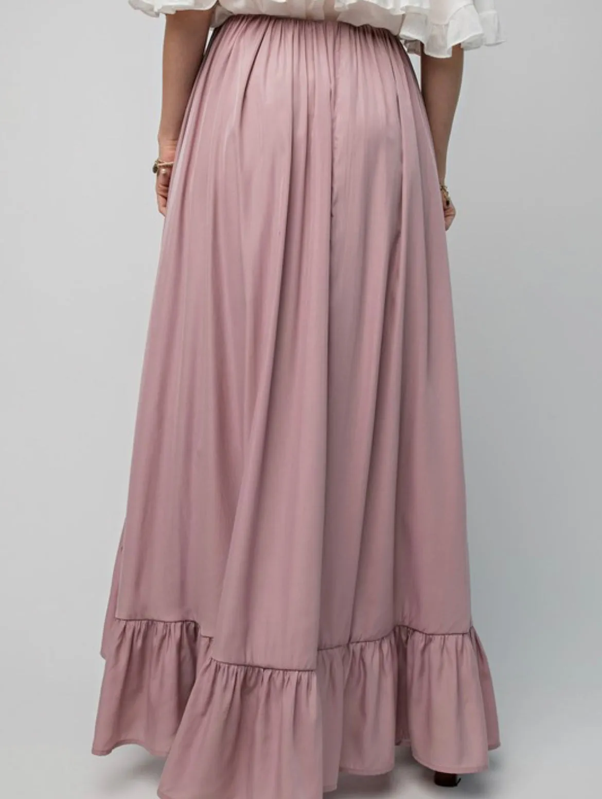 Soft Charlie Ruffle Maxi Skirt