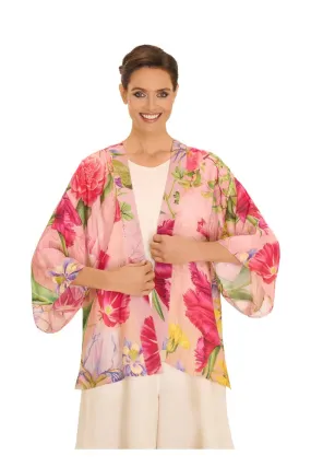 SS25 Powder Floral Study Kimono Jacket PKJ63