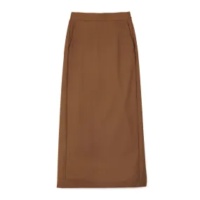 Techno Wool Nylon Easy Pencil Skirt