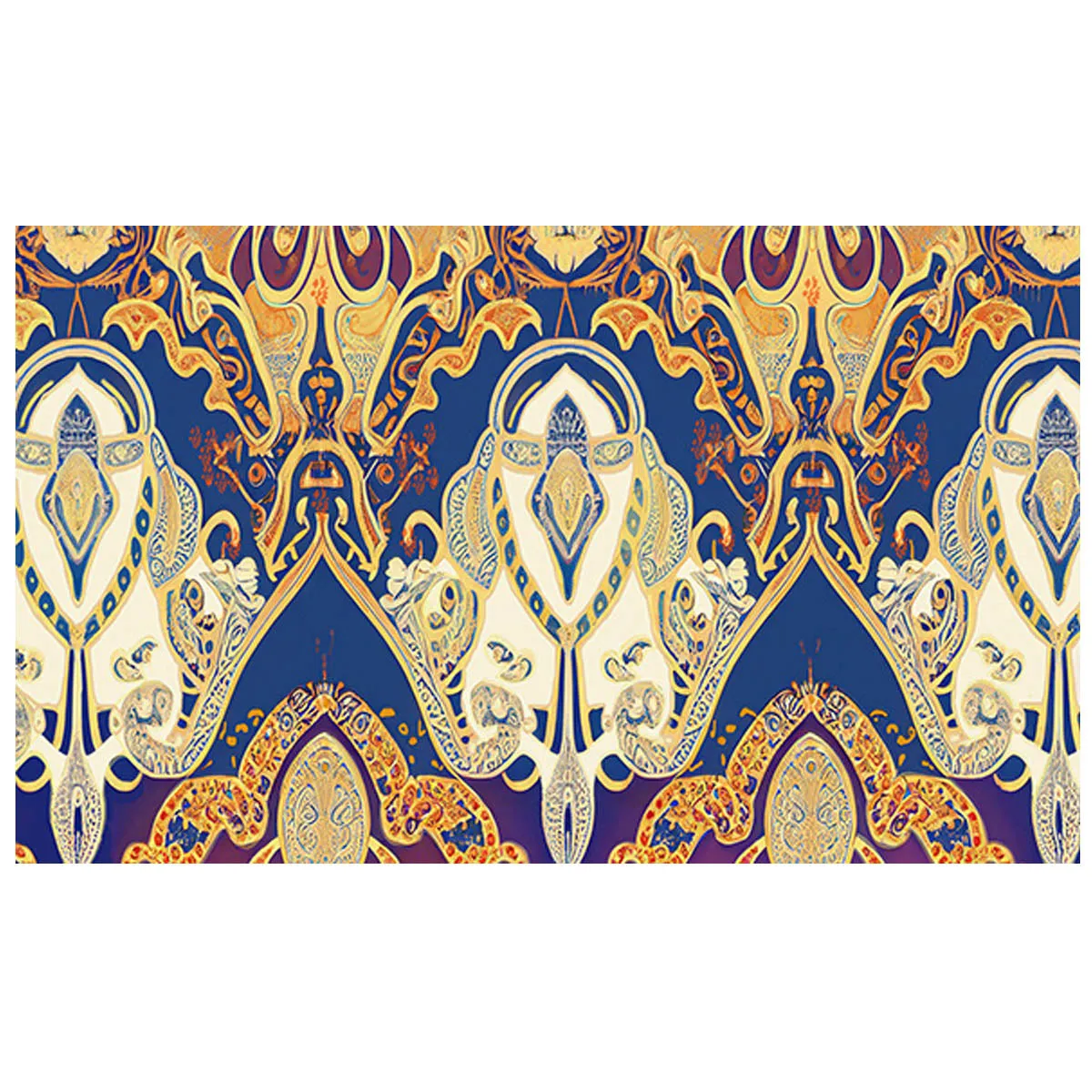 The Artists Label 'Vintage Paisley' Silk Kimono Robe