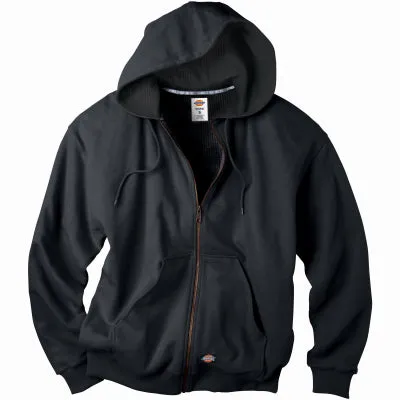 Thermal Fleece Jacket, Hooded, Black, Men's L
