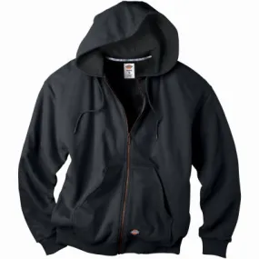 Thermal Fleece Jacket, Hooded, Black, Men's L
