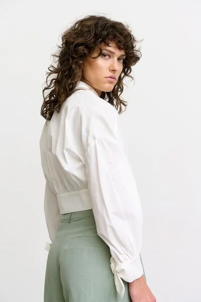 Tie detail shirt