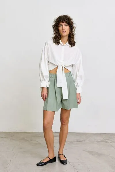 Tie detail shirt