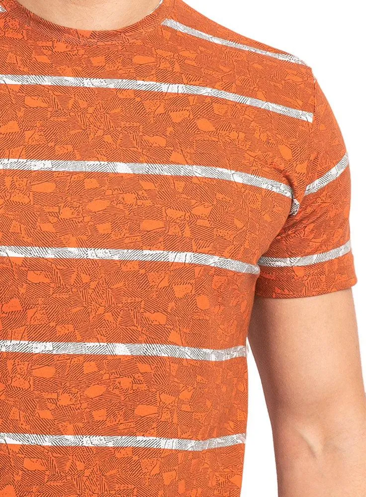 Tiger Striped Round T-shirt
