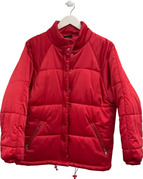 Topshop Red Puffer Bomber Jacket UK 12
