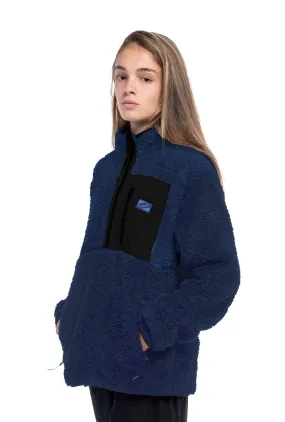 Torres Del Paine Sherpa Jacket (navy) - Navy by Bermies