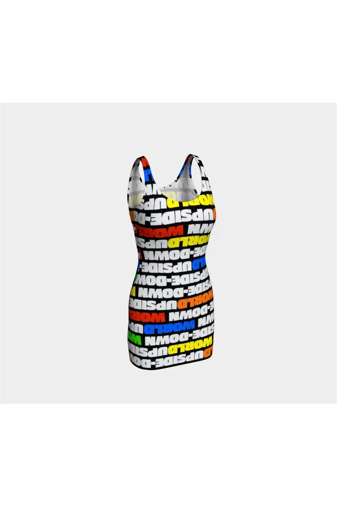 Upside-Down World Bodycon Dress