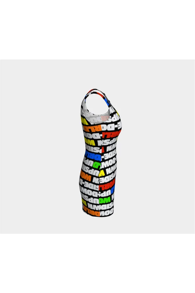 Upside-Down World Bodycon Dress