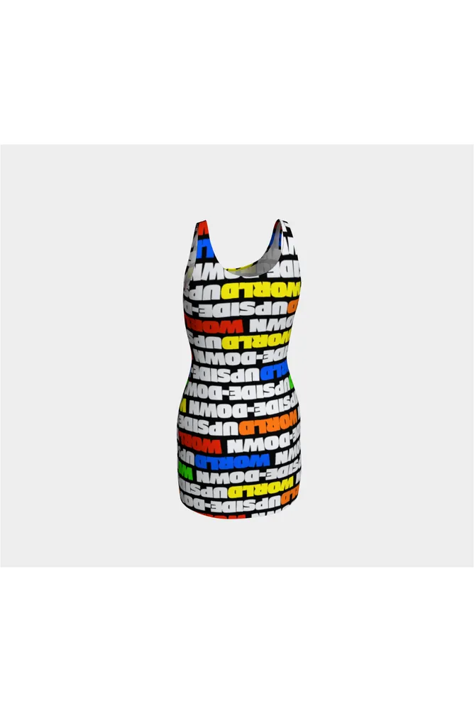 Upside-Down World Bodycon Dress