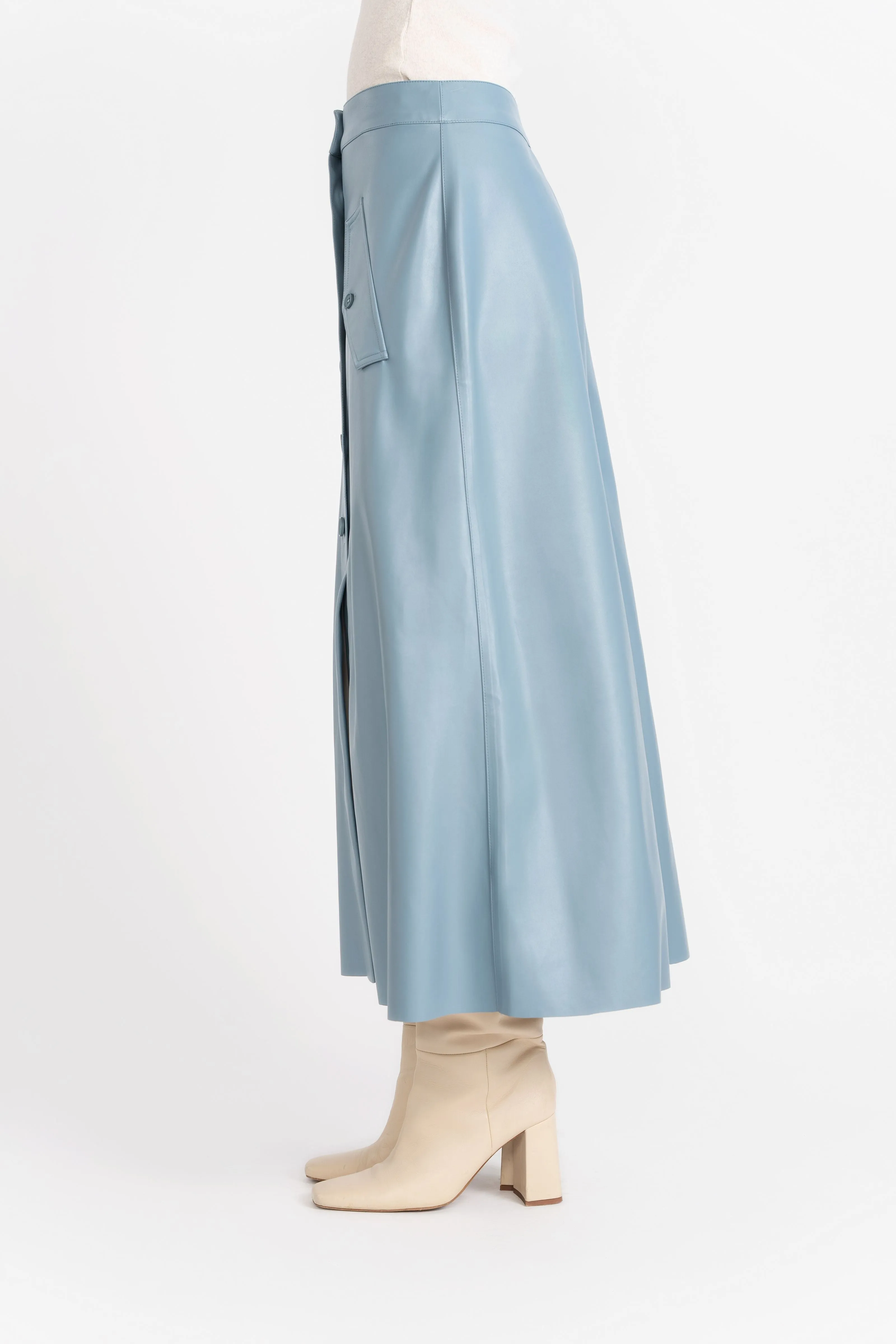 Vegan Leather Maxi Skirt
