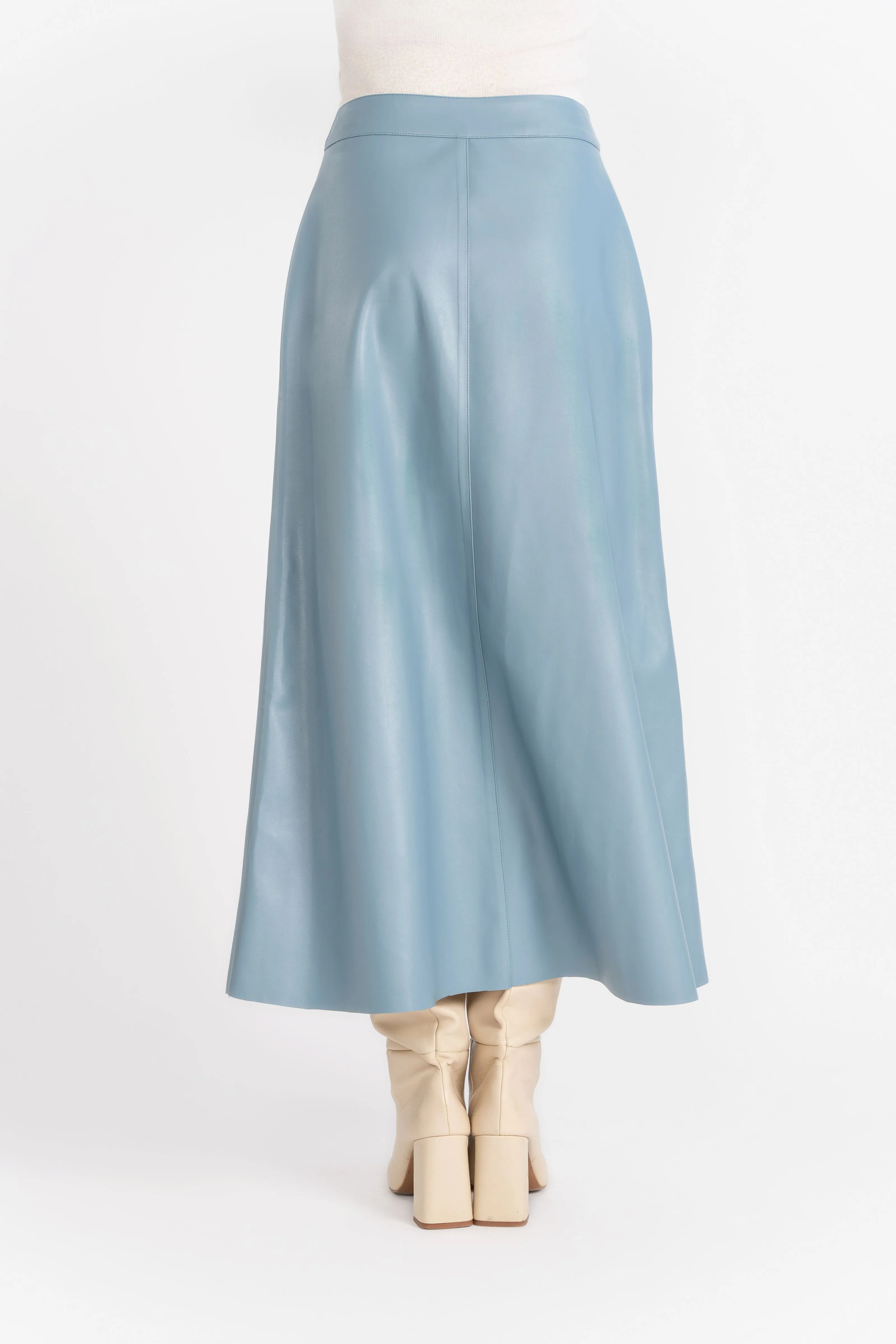 Vegan Leather Maxi Skirt