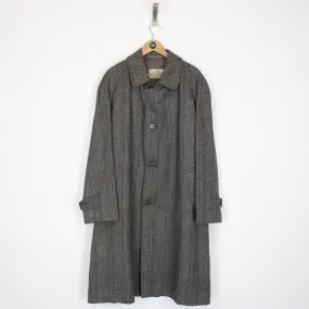 Vintage Aquascutum Tweed Lambswool Overcoat Medium
